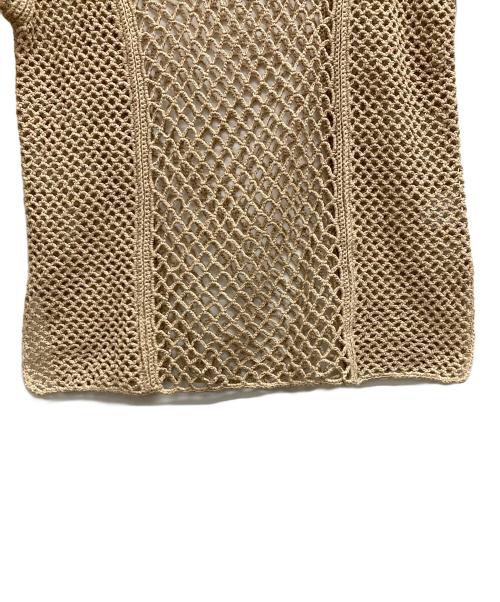 Little suzie（リトルスージー）Little suzie (リトルスージー) Macrame Vneck Pullover ベージュ サイズ:不明（実寸サイズをご確認ください）の古着・服飾アイテム