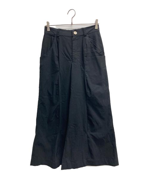 HOUGA（ホウガ）HOUGA (ホウガ) ワイドパンツ ブラック サイズ:不明（実寸サイズをご確認ください）の古着・服飾アイテム