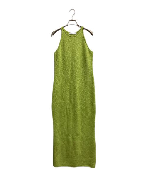 Noble（ノーブル）Noble (ノーブル) スラブニットアンサンブルワンピース グリーン サイズ:記載無しの古着・服飾アイテム