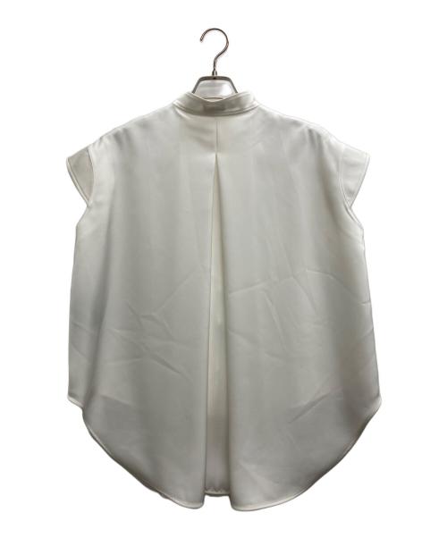 THE RERACS（ザ リラクス）THE RERACS (ザ リラクス) ノースリーブブラウス ホワイト サイズ:38の古着・服飾アイテム