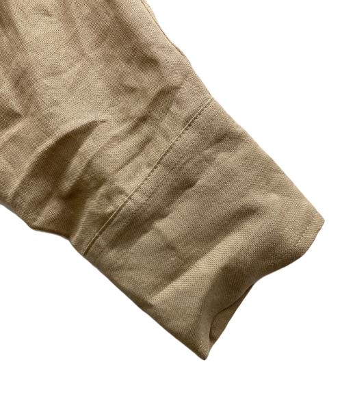 minitz（ミニッツ）minitz (ミニッツ) リネンロングシャツワンピース ベージュ サイズ:freeの古着・服飾アイテム