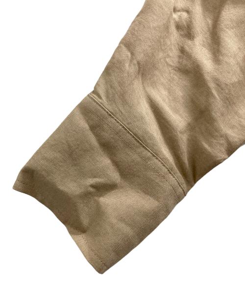 minitz（ミニッツ）minitz (ミニッツ) リネンロングシャツワンピース ベージュ サイズ:freeの古着・服飾アイテム