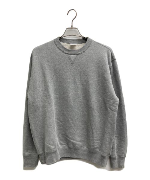 LOOPWHEELER（ループウィラー）LOOPWHEELER (ループウィラー) 前Vガゼットスウェット グレー サイズ:MEDIUMの古着・服飾アイテム