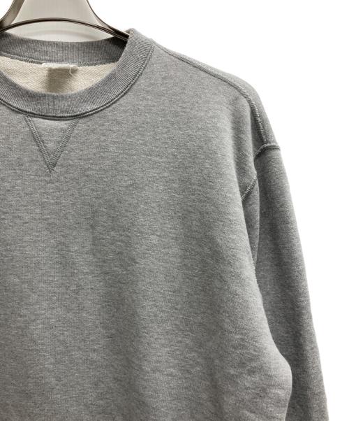 LOOPWHEELER（ループウィラー）LOOPWHEELER (ループウィラー) 前Vガゼットスウェット グレー サイズ:MEDIUMの古着・服飾アイテム