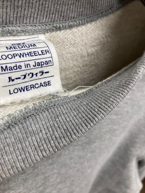 LOOPWHEELER（ループウィラー）LOOPWHEELER (ループウィラー) 前Vガゼットスウェット グレー サイズ:MEDIUMの古着・服飾アイテム
