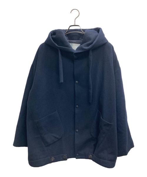 Dulcamara（ドゥルカマラ）Dulcamara (ドゥルカマラ) よそいきフードスロープショートコート ネイビー サイズ:1の古着・服飾アイテム