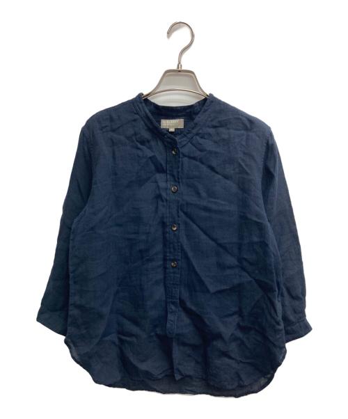 MARGARET HOWELL（マーガレットハウエル）MARGARET HOWELL (マーガレットハウエル) リネンシャツ ネイビー サイズ:2の古着・服飾アイテム