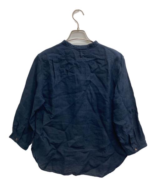 MARGARET HOWELL（マーガレットハウエル）MARGARET HOWELL (マーガレットハウエル) リネンシャツ ネイビー サイズ:2の古着・服飾アイテム