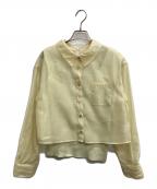 Apuweiser-richeアプワイザーリッシェ）の古着「2WAYシアーシャツアンサンブル」｜黄緑