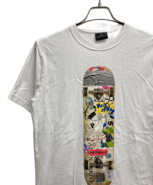 PAUL SMITH（ポールスミス）Paul Smith (ポールスミス) RAFFITI SKATEBOARD TEE ホワイト サイズ:Mの古着・服飾アイテム