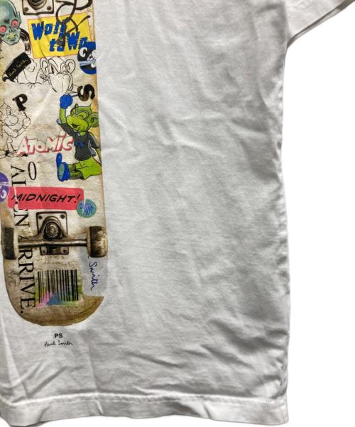 PAUL SMITH（ポールスミス）Paul Smith (ポールスミス) RAFFITI SKATEBOARD TEE ホワイト サイズ:Mの古着・服飾アイテム