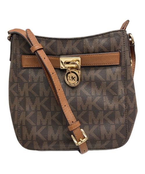 MICHAEL KORS（マイケル・コース）MICHAEL KORS (マイケルコース) ショルダーバッグ ブラウンの古着・服飾アイテム
