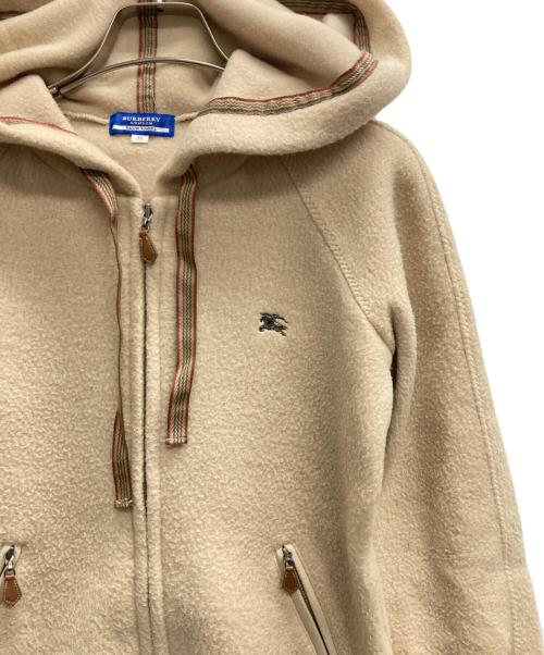 BURBERRY BLUE LABEL（バーバリーロンドンブルーレーベル）BURBERRY BLUE LABEL (バーバリーロンドンブルーレーベル) ジップパーカー ベージュ サイズ:38の古着・服飾アイテム
