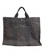 HERMESエルメス）の古着「キャンバストートバッグ」｜グレー