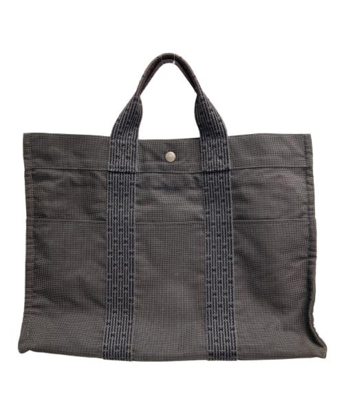 HERMES（エルメス）HERMES (エルメス) キャンバストートバッグ グレーの古着・服飾アイテム