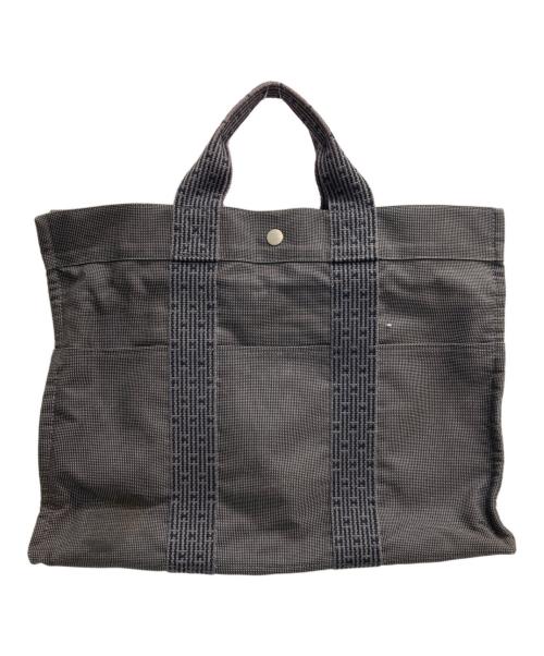 HERMES（エルメス）HERMES (エルメス) キャンバストートバッグ グレーの古着・服飾アイテム