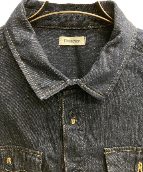 plantation（プランテーション）plantation (プランテーション) デニムシャツ インディゴ サイズ:2の古着・服飾アイテム