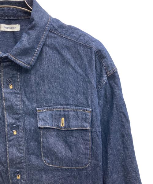 plantation（プランテーション）plantation (プランテーション) デニムシャツ インディゴ サイズ:2の古着・服飾アイテム