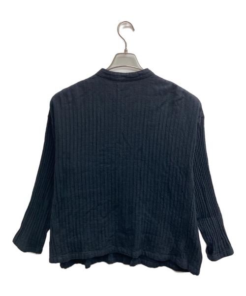 plantation（プランテーション）plantation (プランテーション) バンドカラーシャツ ブラック サイズ:2の古着・服飾アイテム