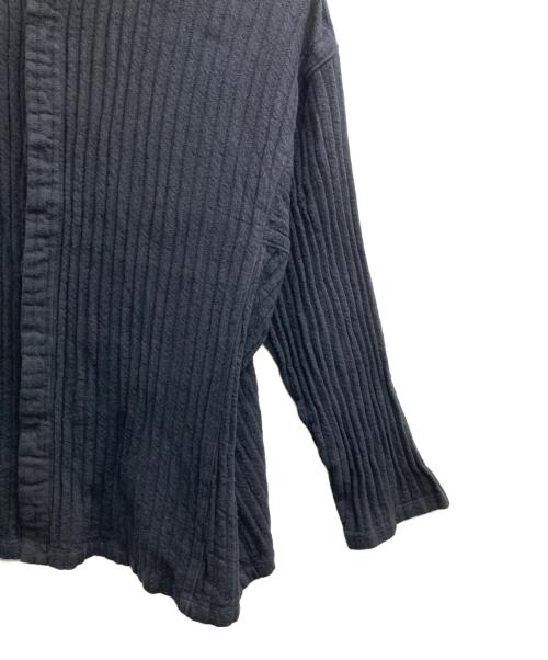 plantation（プランテーション）plantation (プランテーション) バンドカラーシャツ ブラック サイズ:2の古着・服飾アイテム