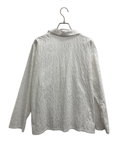 plantation（プランテーション）plantation (プランテーション) シュリンクブロードボーダー ホワイト サイズ:Mの古着・服飾アイテム