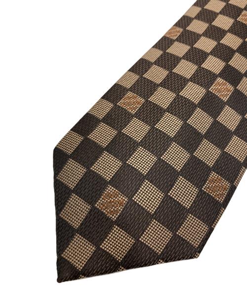 LOUIS VUITTON（ルイ ヴィトン）LOUIS VUITTON (ルイ ヴィトン) ダミエ ネクタイ ブラウン サイズ:ーの古着・服飾アイテム