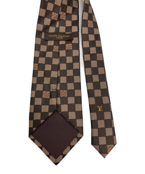 LOUIS VUITTON（ルイ ヴィトン）LOUIS VUITTON (ルイ ヴィトン) ダミエ ネクタイ ブラウン サイズ:ーの古着・服飾アイテム