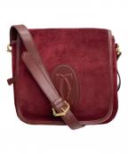 Cartierカルティエ）の古着「マストライン ショルダーバッグ」｜レッド