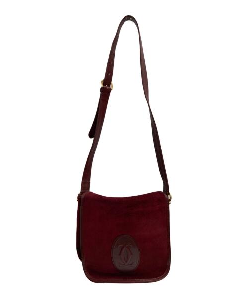Cartier（カルティエ）Cartier (カルティエ) マストライン ショルダーバッグ レッドの古着・服飾アイテム