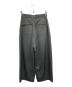 nano・universe (ナノ・ユニバース) ダルサテンカーブタックパンツ グレー サイズ:M：4000円