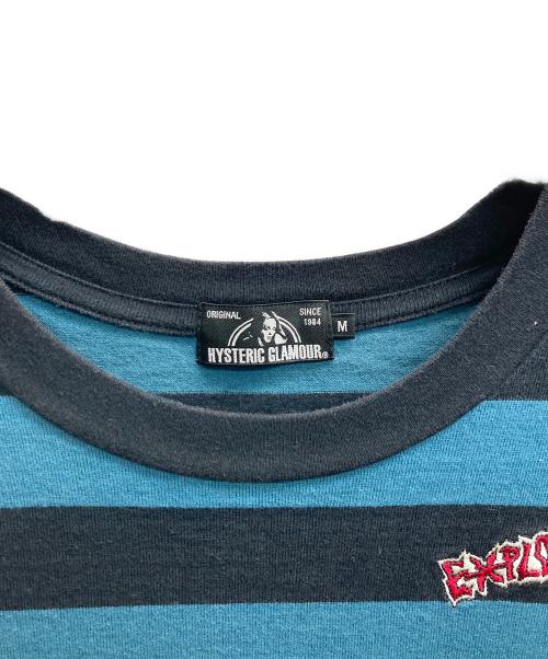 Hysteric Glamour（ヒステリックグラマー）Hysteric Glamour (ヒステリックグラマー) ボーダーTシャツ/ポケットTシャツ ネイビー サイズ:Mの古着・服飾アイテム