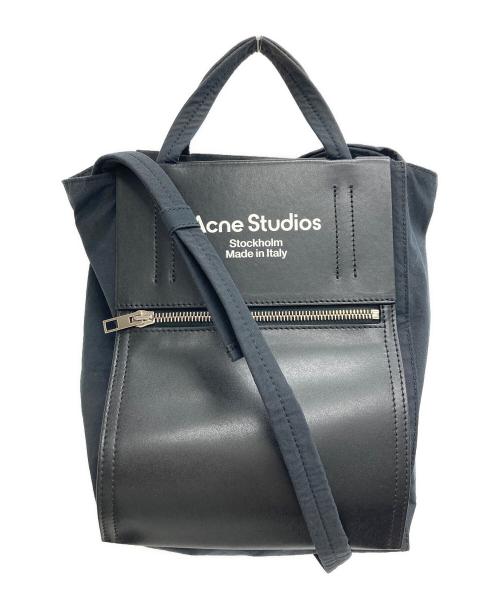 Acne studios（アクネ ストゥディオス）ACNE STUDIOS (アクネ ストゥディオス) 2WAYミニトートバッグ ブラックの古着・服飾アイテム