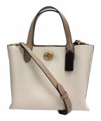 COACHコーチ）の古着「ウィロウ トート 24 2WAYバッグ」｜アイボリー