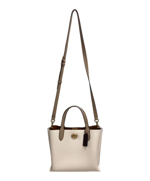COACH（コーチ）COACH (コーチ) ウィロウ トート 24 2WAYバッグ アイボリーの古着・服飾アイテム