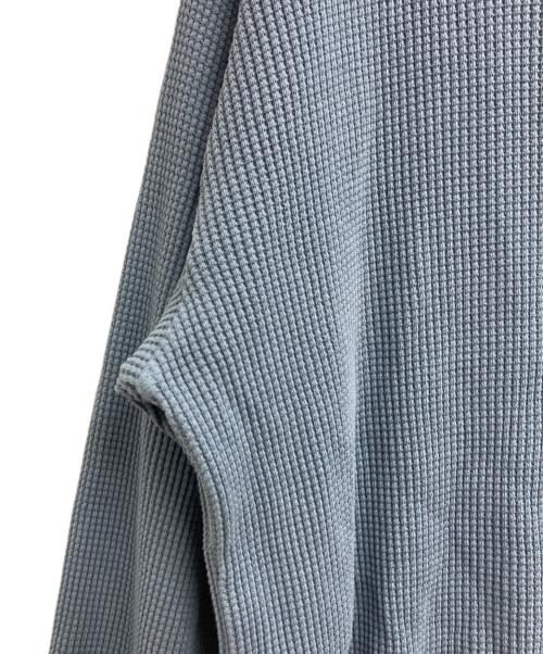 AVIREX（アヴィレックス）AVIREX (アヴィレックス) LEATHER POCKET THERMAL PIGMENT O/D T-SHIRT スカイブルー サイズ:2XL 未使用品の古着・服飾アイテム