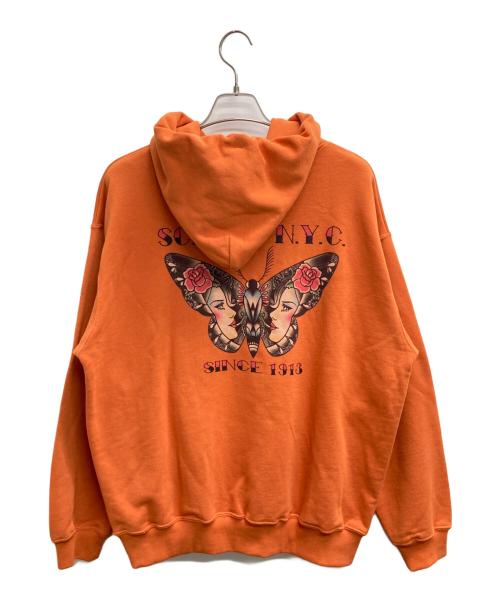 Schott（ショット）Schott (ショット) CHICANA HOODED SWEAT オレンジ サイズ:X−LARGE 未使用品の古着・服飾アイテム
