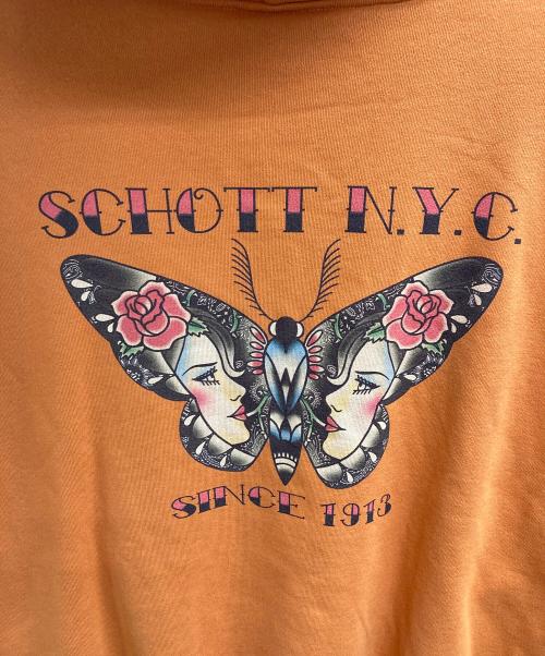 Schott（ショット）Schott (ショット) CHICANA HOODED SWEAT オレンジ サイズ:X−LARGE 未使用品の古着・服飾アイテム