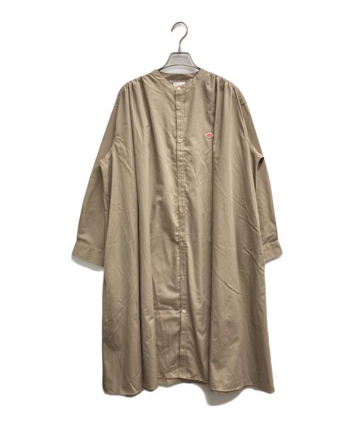 DANTON（ダントン）DANTON (ダントン) バンドカラーシャツワンピース ベージュ サイズ:３６の古着・服飾アイテム
