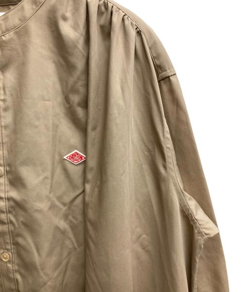 DANTON（ダントン）DANTON (ダントン) バンドカラーシャツワンピース ベージュ サイズ:３６の古着・服飾アイテム