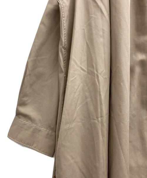 DANTON（ダントン）DANTON (ダントン) バンドカラーシャツワンピース ベージュ サイズ:３６の古着・服飾アイテム