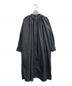 HAVERSACKハバーサック）の古着「コットンギャザーシャツワンピース」｜グレー