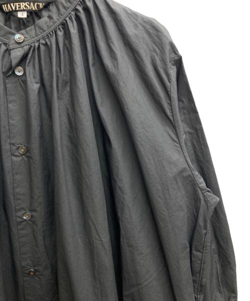 HAVERSACK（ハバーサック）HAVERSACK (ハバーサック) コットンギャザーシャツワンピース グレー サイズ:1の古着・服飾アイテム