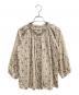 nest Robe（ネストローブ）の古着「シルク混小花柄ブラウス」｜ベージュ
