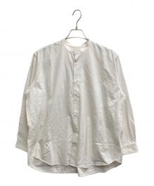 holk（ホーク）の古着「バンドカラーシャツ」｜ホワイト