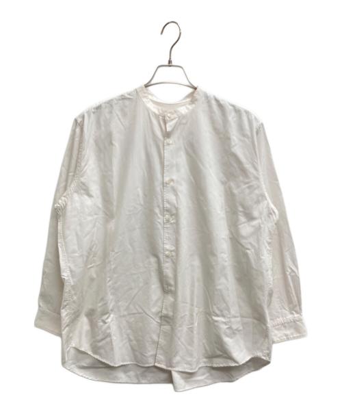holk（ホーク）holk (ホーク) バンドカラーシャツ ホワイト サイズ:1の古着・服飾アイテム