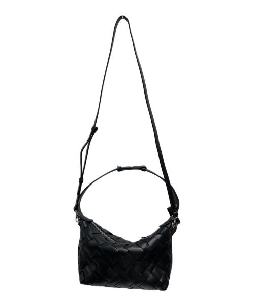 CHARLES & KEITH（チャールズアンドキース）CHARLES & KEITH (チャールズ＆キース) 編み込み2WAYバッグ ブラックの古着・服飾アイテム