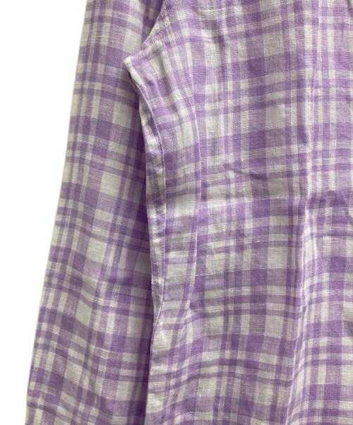 Frank&Eileen（フランクアンドアイリーン）Frank&Eileen (フランクアンドアイリーン) リネンシャツ パープル サイズ:xsの古着・服飾アイテム