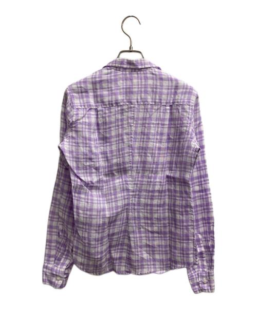 Frank&Eileen（フランクアンドアイリーン）Frank&Eileen (フランクアンドアイリーン) リネンシャツ パープル サイズ:xsの古着・服飾アイテム