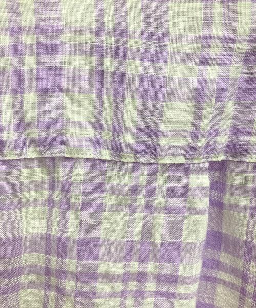 Frank&Eileen（フランクアンドアイリーン）Frank&Eileen (フランクアンドアイリーン) リネンシャツ パープル サイズ:xsの古着・服飾アイテム