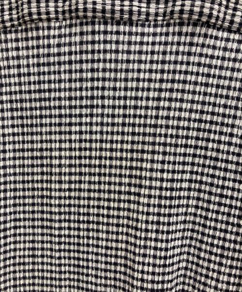 stussy（ステューシー）stussy (ステューシー) CRINKLED CHECK SS SHIRT ブラック サイズ:XLの古着・服飾アイテム